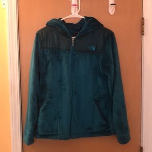 North face fleece zip up. Dark Teal